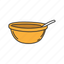 basin, bowl, egg stirrer, food bowl, pot, utensil