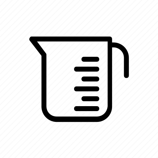 Beaker, cup, kitchen, measure, measuring, measuring cup icon - Download on Iconfinder