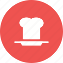 chef, cooked, food, hat, plate, restaurant, spoon 