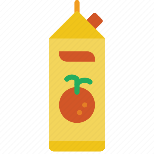 Breakfast, carton, drink, juice, kitchen, orange icon - Download on Iconfinder