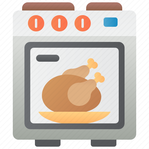 Bake, chicken, kitchen, oven, turkey icon - Download on Iconfinder