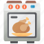 bake, chicken, kitchen, oven, turkey 