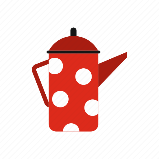 Background, coffee, dots, enamel, polka, pot, vintage icon - Download on Iconfinder