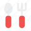 cutlery, spoon, fork, kitchen, food, and, restaurant 