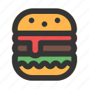 hamburger, burger, sandwich, fast, food, and, restaurant