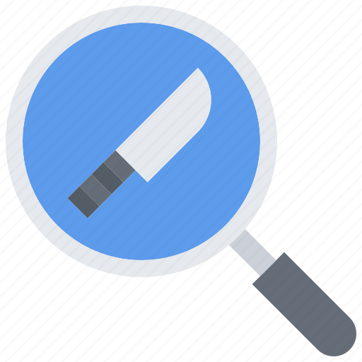 Knife, search, magnifier, shop, weapon icon - Download on Iconfinder