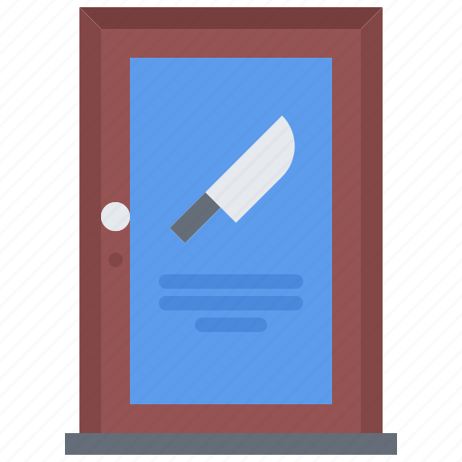 Knife, door, sign, shop, weapon icon - Download on Iconfinder