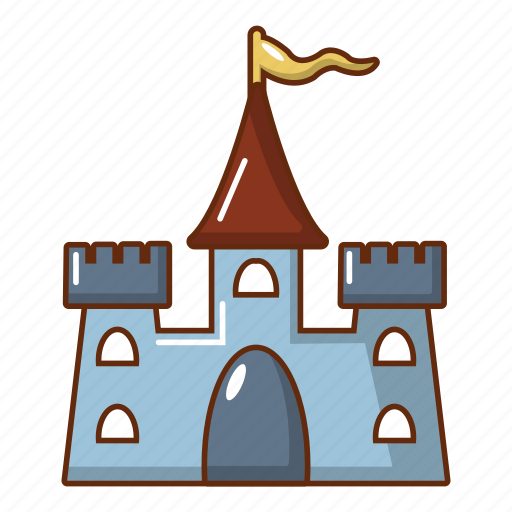 Building, cartoon, castle, construction, fantasy, medieval, palace icon - Download on Iconfinder