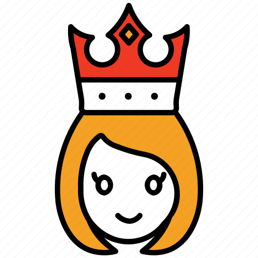 Crown, medieval, princess, queen, royal, kingdom, lady icon - Download on Iconfinder