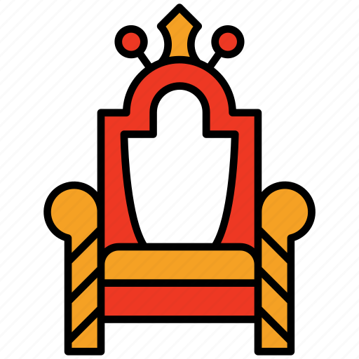 Throne, royal, medieval, kingdom, divan, imperial, furniture icon - Download on Iconfinder