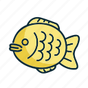 fish, shaped, bun, fishbun