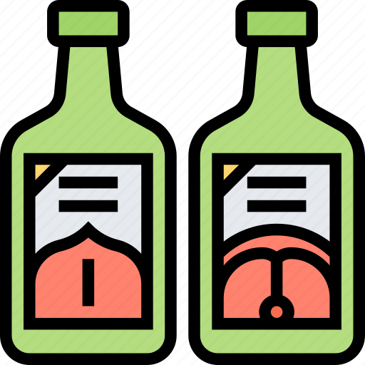 Soju, alcohol, liquor, beverage, drink icon - Download on Iconfinder