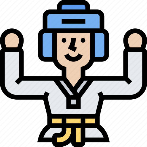 Taekwondo, martial, fight, sports, exercise icon - Download on Iconfinder