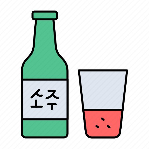 Soju, liquor, alcohol, beverage, drink icon - Download on Iconfinder