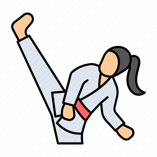 Taekwondo, martial, combat, sports, exercise, karate icon - Download on Iconfinder