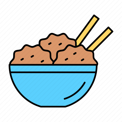 Yakgwa, traditional, cookies, chopsticks, bowl, snacks icon - Download on Iconfinder