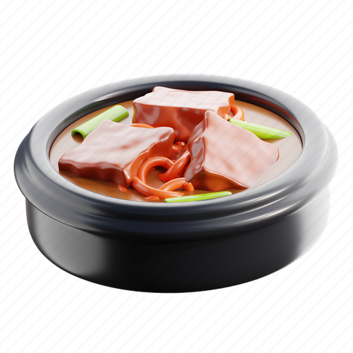 Jjigae, korean, food, cuisine, dish 3D illustration - Download on Iconfinder