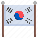 korea, flag, south, banner, nation