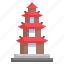 pagoda, architecture, city, architectonic, landmark, korea 