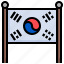 korea, flag, south, banner, nation 