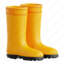 boots, 3d icon, 3d illustration, 3d render, footwear, work, safety, outdoor 