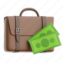 salary, money, dollar, finance, briefcase 
