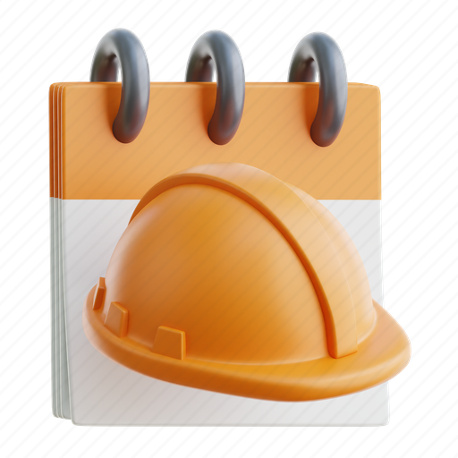 Labor, calendar, labour, schedule, engineer 3D illustration - Download on Iconfinder