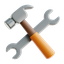 hammer, wrench, setting, tool, construction 