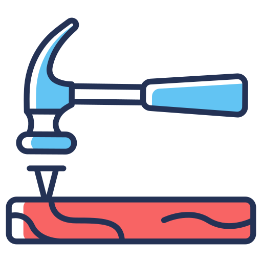 Nail, fixing, hammer, repairing, striking, nailing icon - Download on Iconfinder