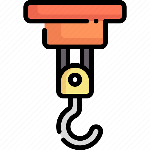 Cargo, construction and tools, crane, cranes, hook, industry icon - Download on Iconfinder