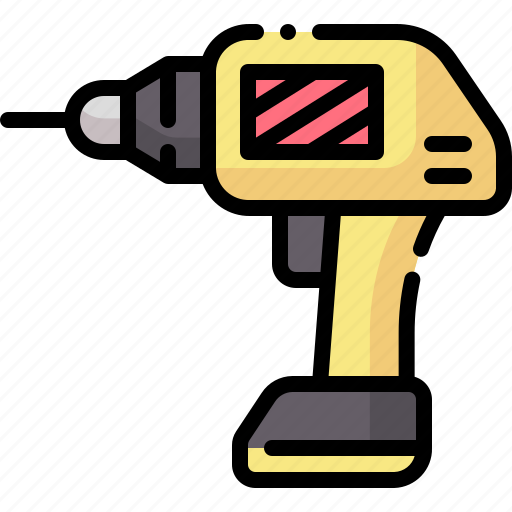 Construction drill, drill, driller, drilling, electric, hand drill, machine icon - Download on Iconfinder