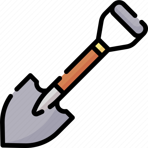 Construction and tools, dig, hoe, shovel, spade, trowel icon - Download on Iconfinder