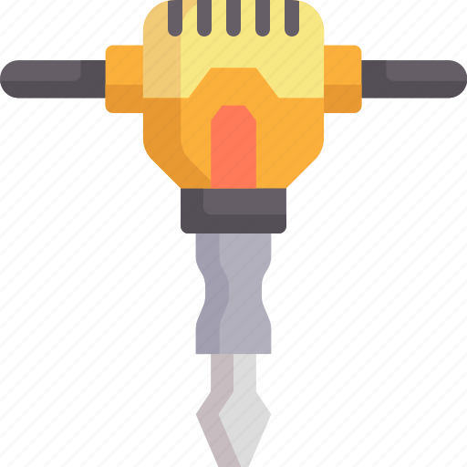 Construction tool, drill, hammer, jackhammer, machine, repair icon - Download on Iconfinder