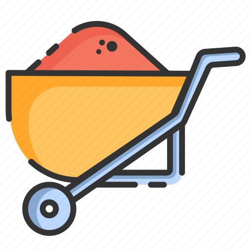 Construction, labor day, tool, wheelbarrow, worker icon - Download on Iconfinder