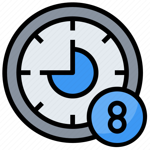 Clock, hours, time, work, working icon - Download on Iconfinder