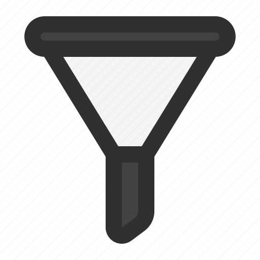 Funnel, filter, sort, sorting, conversion, laboratory, experiment icon - Download on Iconfinder