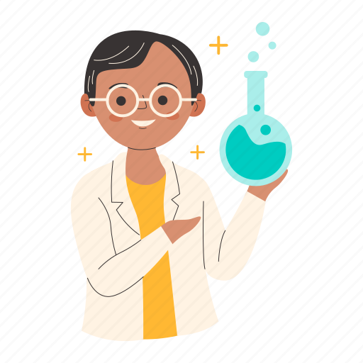 Chemical reaction, experiment, chemistry, flask, lab, laboratory, technology illustration - Download on Iconfinder