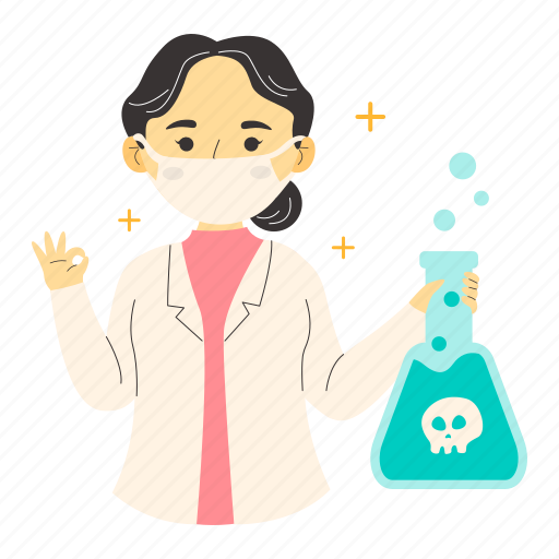Dangerous, poison, flask, danger, hazard, laboratory, technology illustration - Download on Iconfinder