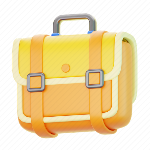 Briefcase, bag, suitcase, work, business, office, portfolio 3D illustration - Download on Iconfinder