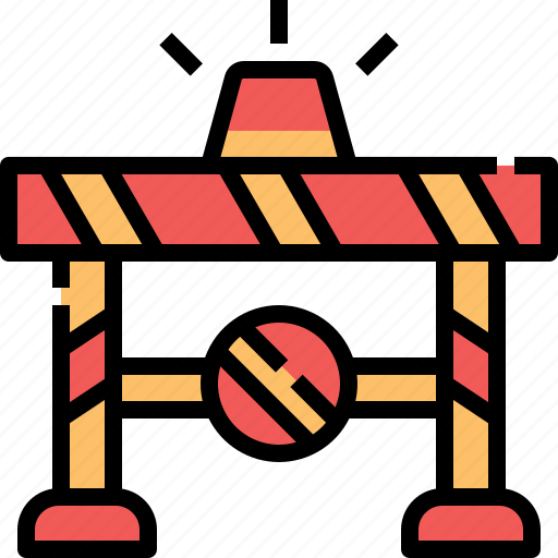 Traffic, barrier, under, construction, block icon - Download on Iconfinder