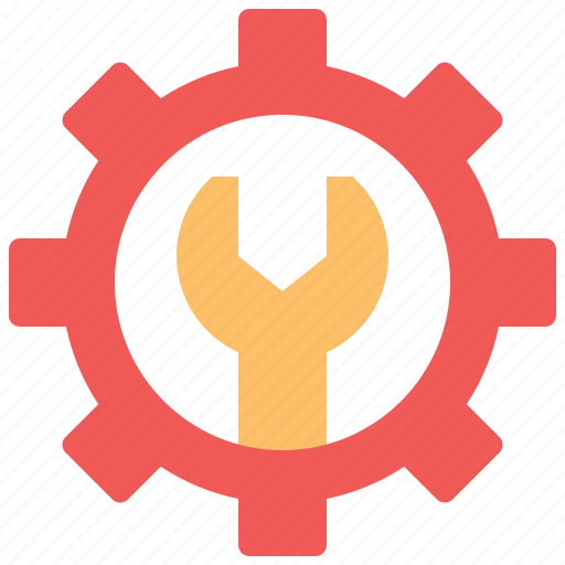 Gear, wrench, labour, setting, tools, cogwheel, industry icon - Download on Iconfinder