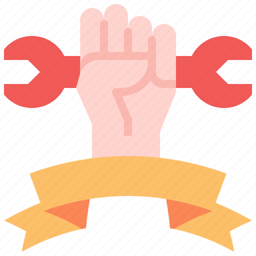 Hand, wrench, labour, worker, gesture, tools icon - Download on Iconfinder