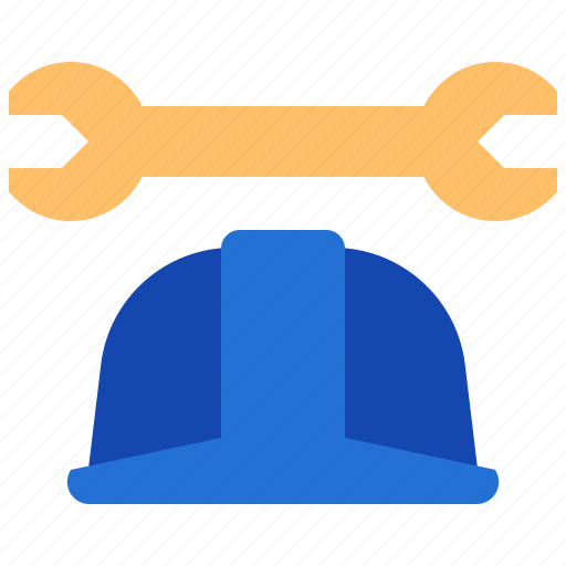 Safety, hat, helmet, wrench, construction, tools, engineer icon - Download on Iconfinder