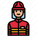 fireman, firefighter, job, avatar, profession
