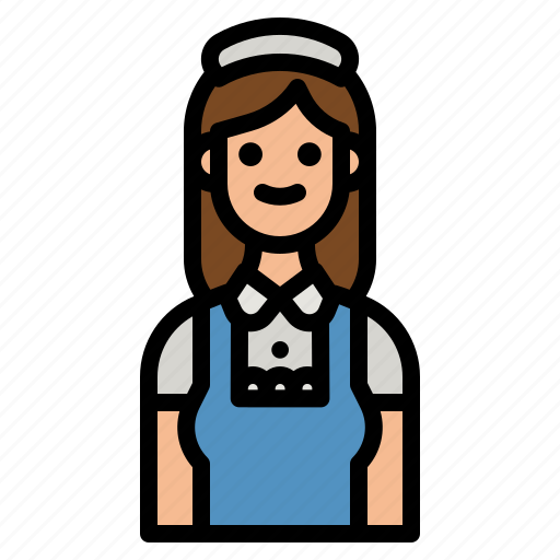 Maid, cleaner, maids, professions, jobs icon - Download on Iconfinder