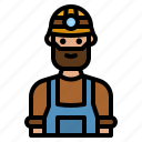 miner, construction, worker, mining, helmet