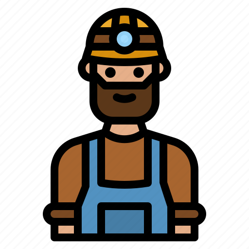 Miner, construction, worker, mining, helmet icon - Download on Iconfinder