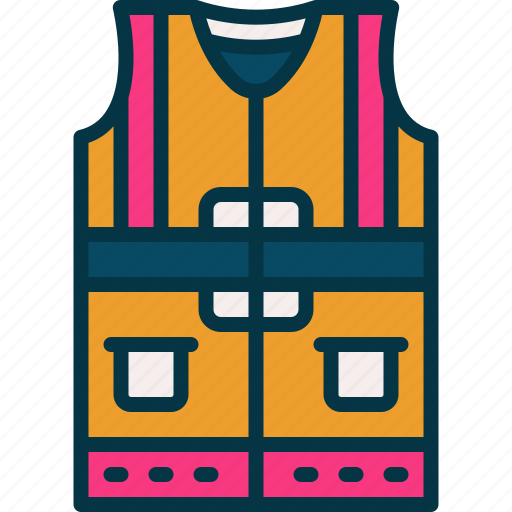 Vest, protective, jacket, clothing, workwear icon - Download on Iconfinder