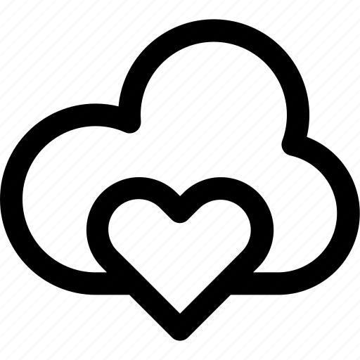 Cloud, data, database, favorite, heart, server, storage icon - Download on Iconfinder