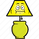 bulb, emoji, face, lamp, light, lights, smiley